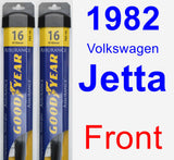 Front Wiper Blade Pack for 1982 Volkswagen Jetta - Assurance