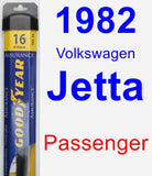 Passenger Wiper Blade for 1982 Volkswagen Jetta - Assurance