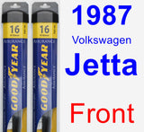 Front Wiper Blade Pack for 1987 Volkswagen Jetta - Assurance