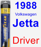 Driver Wiper Blade for 1988 Volkswagen Jetta - Assurance