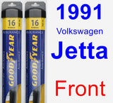 Front Wiper Blade Pack for 1991 Volkswagen Jetta - Assurance