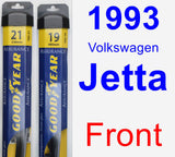 Front Wiper Blade Pack for 1993 Volkswagen Jetta - Assurance