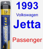 Passenger Wiper Blade for 1993 Volkswagen Jetta - Assurance