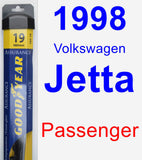 Passenger Wiper Blade for 1998 Volkswagen Jetta - Assurance