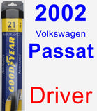 Driver Wiper Blade for 2002 Volkswagen Passat - Assurance