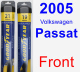 Front Wiper Blade Pack for 2005 Volkswagen Passat - Assurance