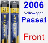 Front Wiper Blade Pack for 2006 Volkswagen Passat - Assurance