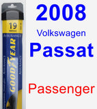 Passenger Wiper Blade for 2008 Volkswagen Passat - Assurance