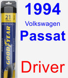 Driver Wiper Blade for 1994 Volkswagen Passat - Assurance