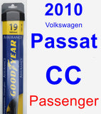 Passenger Wiper Blade for 2010 Volkswagen Passat CC - Assurance