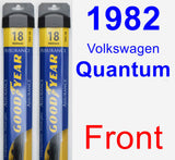 Front Wiper Blade Pack for 1982 Volkswagen Quantum - Assurance