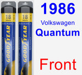 Front Wiper Blade Pack for 1986 Volkswagen Quantum - Assurance