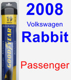 Passenger Wiper Blade for 2008 Volkswagen Rabbit - Assurance