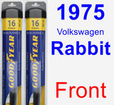 Front Wiper Blade Pack for 1975 Volkswagen Rabbit - Assurance