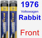 Front Wiper Blade Pack for 1976 Volkswagen Rabbit - Assurance