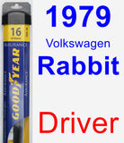 Driver Wiper Blade for 1979 Volkswagen Rabbit - Assurance