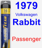 Passenger Wiper Blade for 1979 Volkswagen Rabbit - Assurance