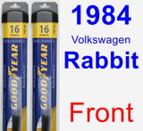 Front Wiper Blade Pack for 1984 Volkswagen Rabbit - Assurance