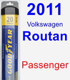 Passenger Wiper Blade for 2011 Volkswagen Routan - Assurance