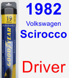 Driver Wiper Blade for 1982 Volkswagen Scirocco - Assurance