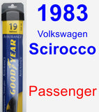 Passenger Wiper Blade for 1983 Volkswagen Scirocco - Assurance