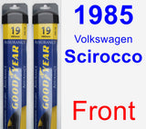 Front Wiper Blade Pack for 1985 Volkswagen Scirocco - Assurance