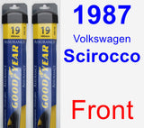 Front Wiper Blade Pack for 1987 Volkswagen Scirocco - Assurance