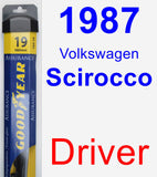 Driver Wiper Blade for 1987 Volkswagen Scirocco - Assurance