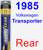 Rear Wiper Blade for 1985 Volkswagen Transporter - Assurance