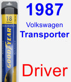 Driver Wiper Blade for 1987 Volkswagen Transporter - Assurance