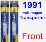 Front Wiper Blade Pack for 1991 Volkswagen Transporter - Assurance