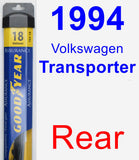 Rear Wiper Blade for 1994 Volkswagen Transporter - Assurance