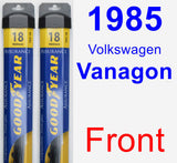 Front Wiper Blade Pack for 1985 Volkswagen Vanagon - Assurance