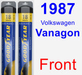 Front Wiper Blade Pack for 1987 Volkswagen Vanagon - Assurance