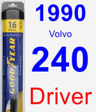 Driver Wiper Blade for 1990 Volvo 240 - Assurance