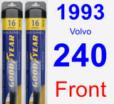 Front Wiper Blade Pack for 1993 Volvo 240 - Assurance