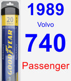 Passenger Wiper Blade for 1989 Volvo 740 - Assurance