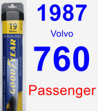 Passenger Wiper Blade for 1987 Volvo 760 - Assurance