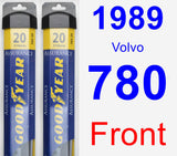 Front Wiper Blade Pack for 1989 Volvo 780 - Assurance