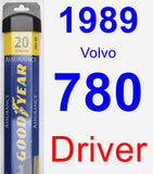 Driver Wiper Blade for 1989 Volvo 780 - Assurance