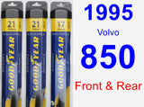 Front & Rear Wiper Blade Pack for 1995 Volvo 850 - Assurance