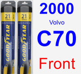 Front Wiper Blade Pack for 2000 Volvo C70 - Assurance