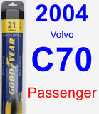 Passenger Wiper Blade for 2004 Volvo C70 - Assurance