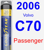 Passenger Wiper Blade for 2006 Volvo C70 - Assurance