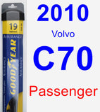 Passenger Wiper Blade for 2010 Volvo C70 - Assurance