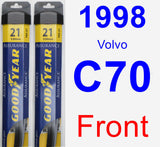 Front Wiper Blade Pack for 1998 Volvo C70 - Assurance