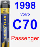 Passenger Wiper Blade for 1998 Volvo C70 - Assurance