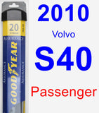 Passenger Wiper Blade for 2010 Volvo S40 - Assurance