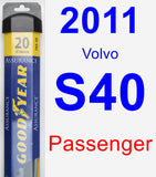 Passenger Wiper Blade for 2011 Volvo S40 - Assurance