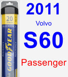 Passenger Wiper Blade for 2011 Volvo S60 - Assurance